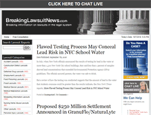 Tablet Screenshot of breakinglawsuitnews.com